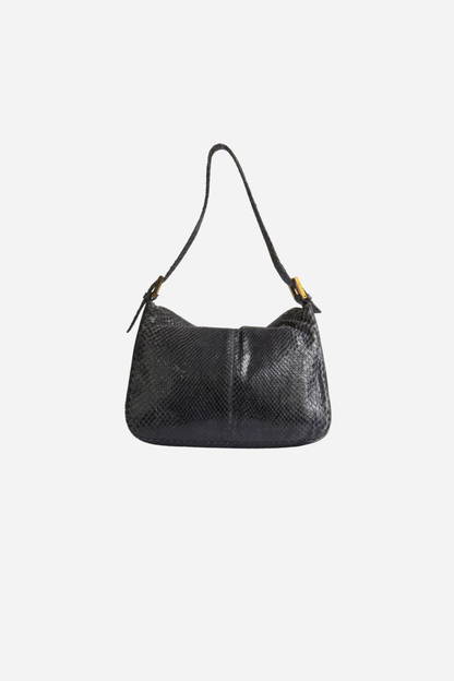 Fendi Black Python Leather Bag