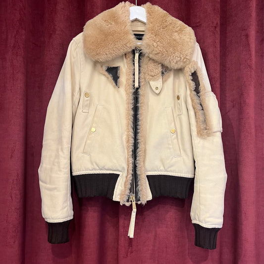 Dsquared2 brown shearling jacket