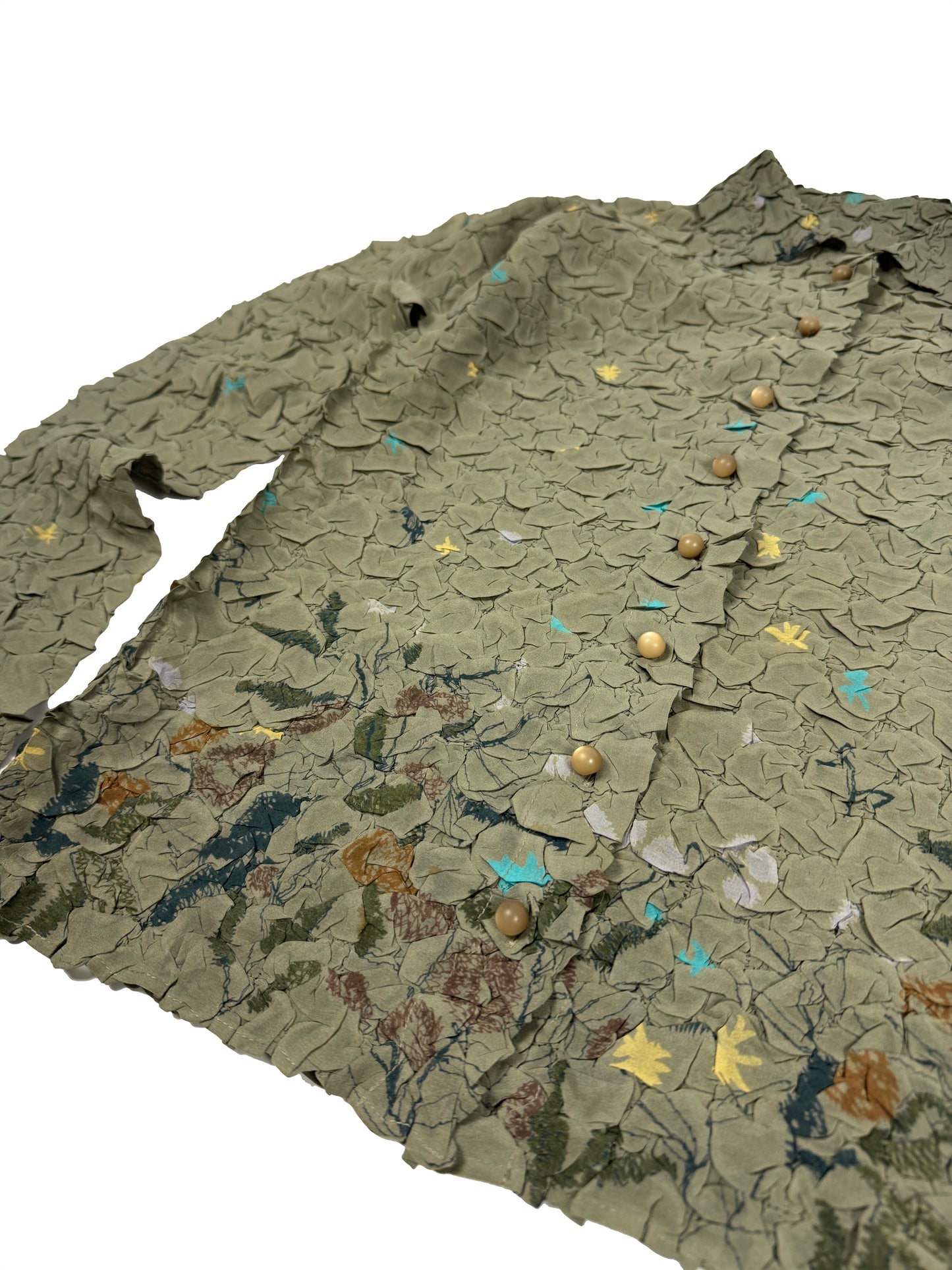 All Over Creased Blouse