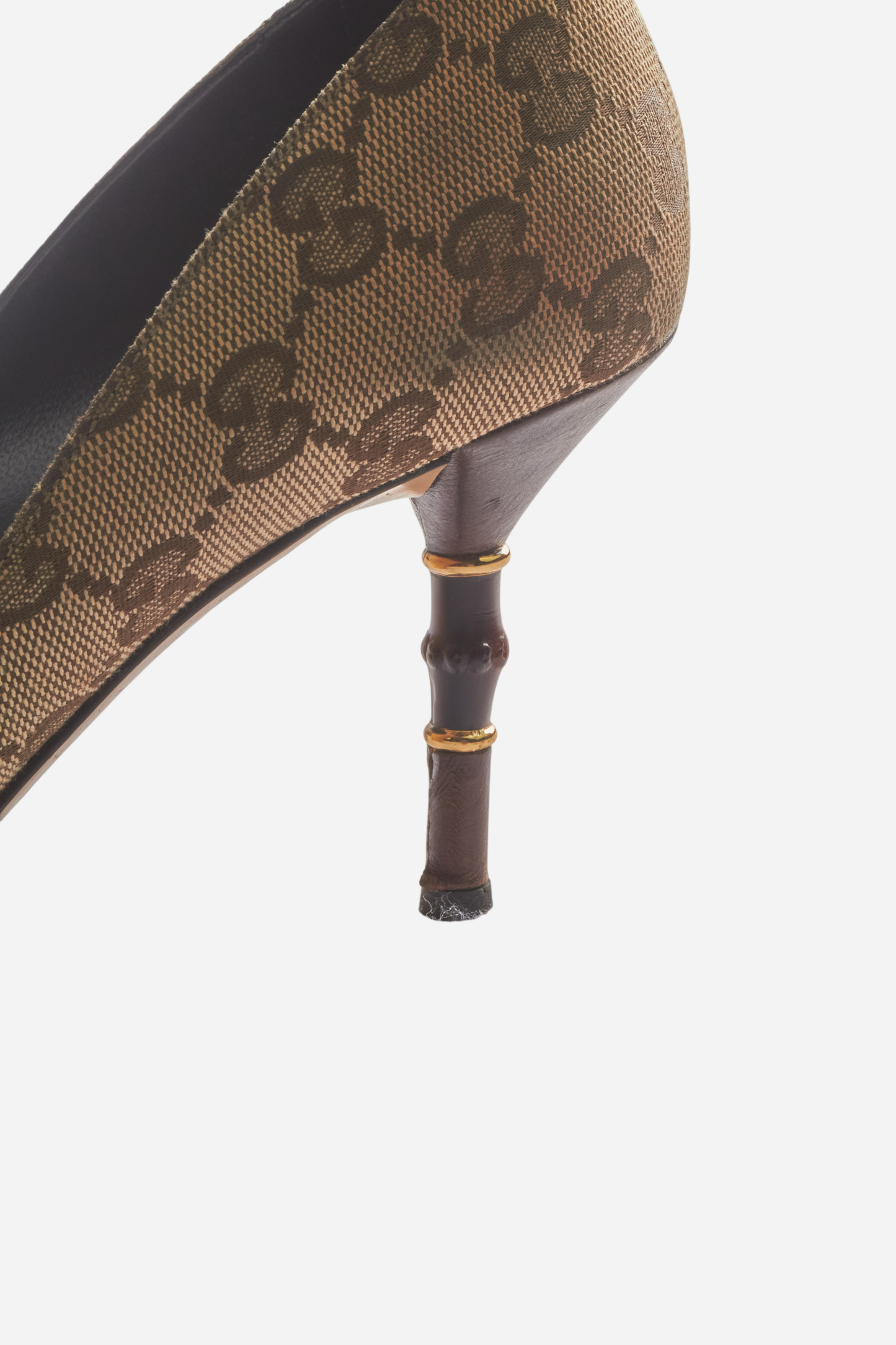 Gucci Beige Monogram Heels