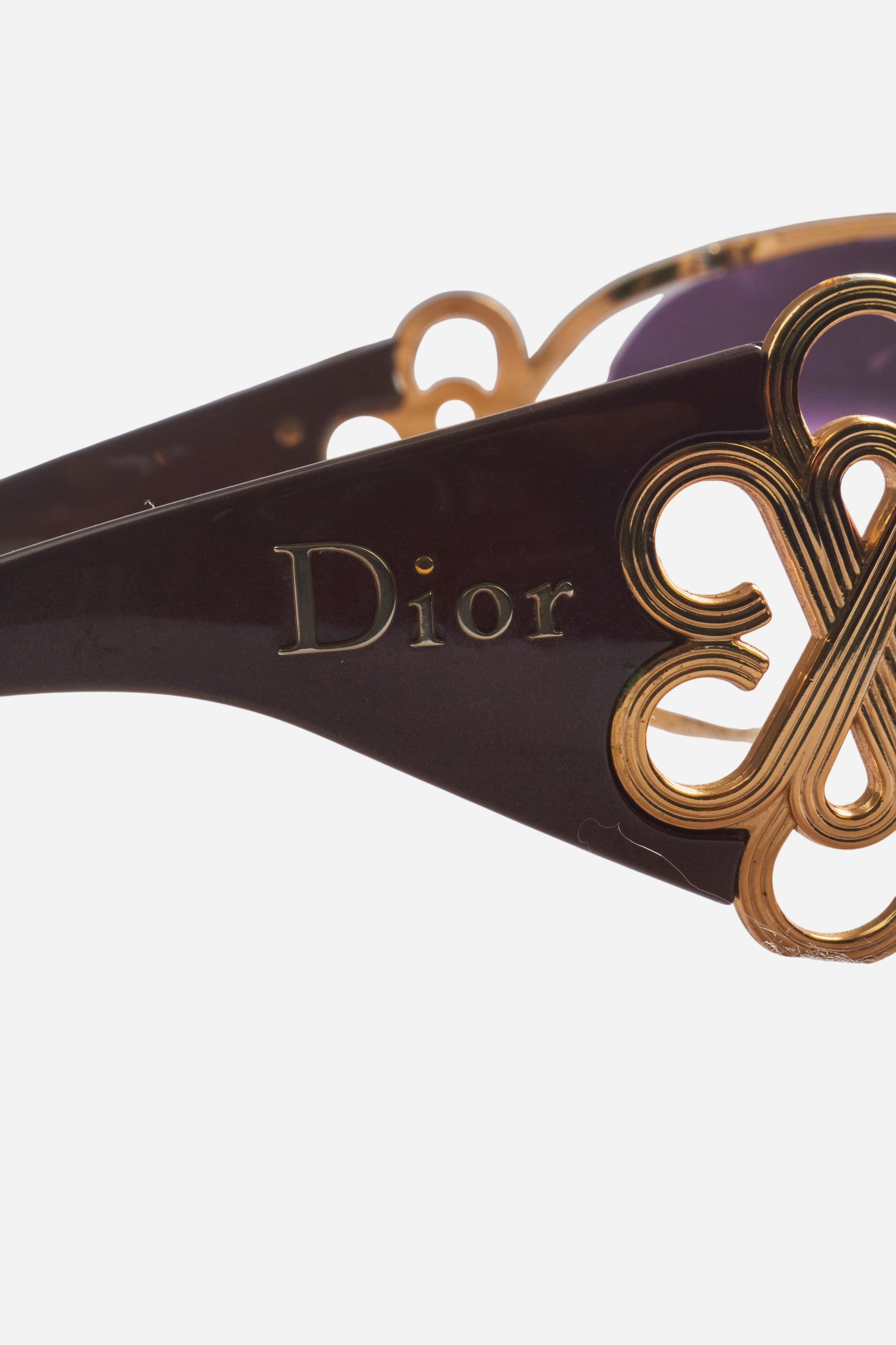 Christian Dior Purple Gold Sunglasses