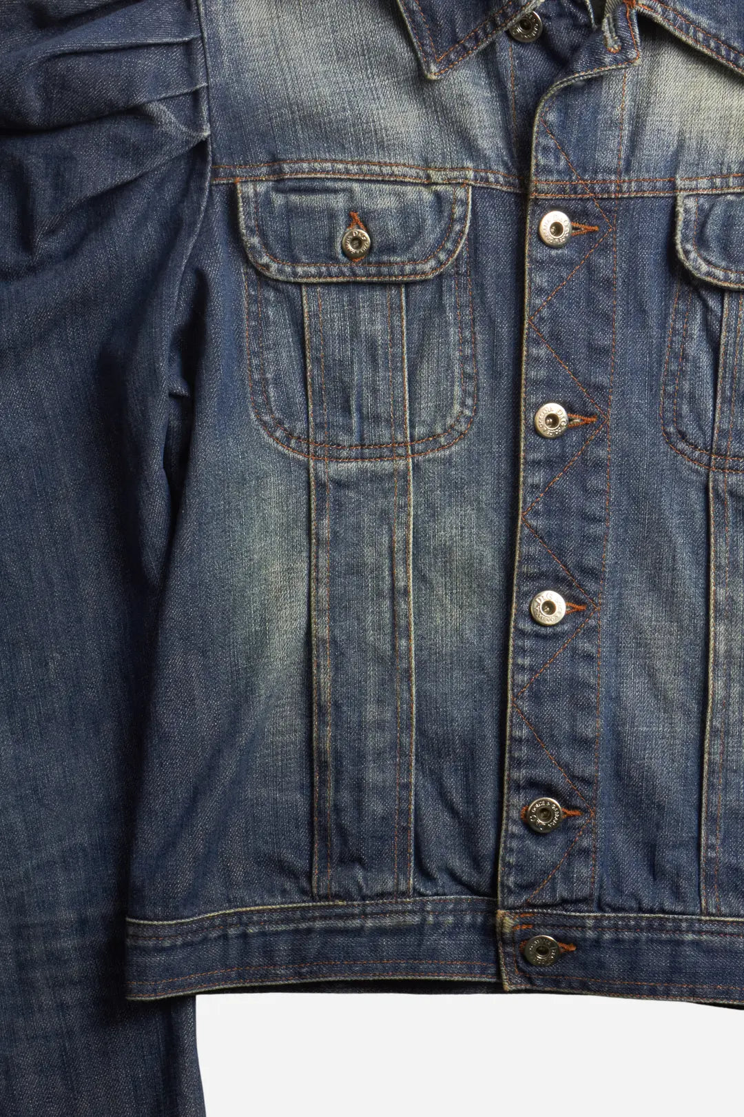 Dolce & Gabbana Blue Denim Puffy Jacket