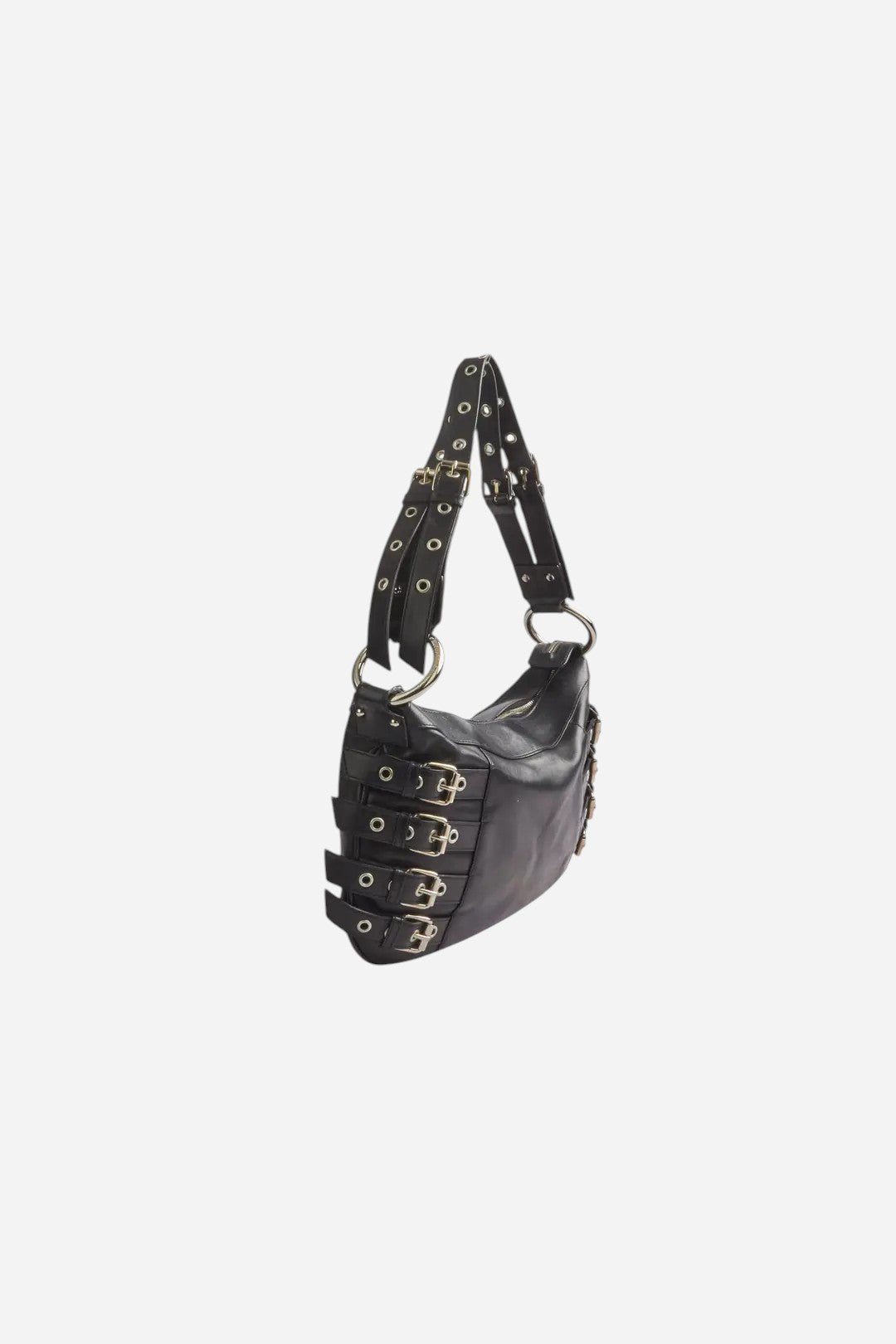 Dolce & Gabbana 2003 Black Leather Corset Bag