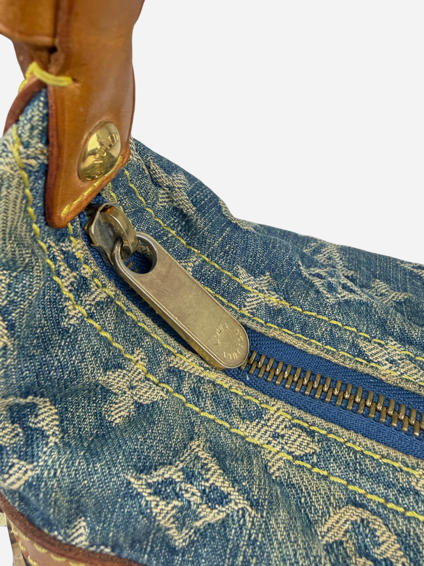Louis Vuitton 2006 Blue Denim Monogram Bag