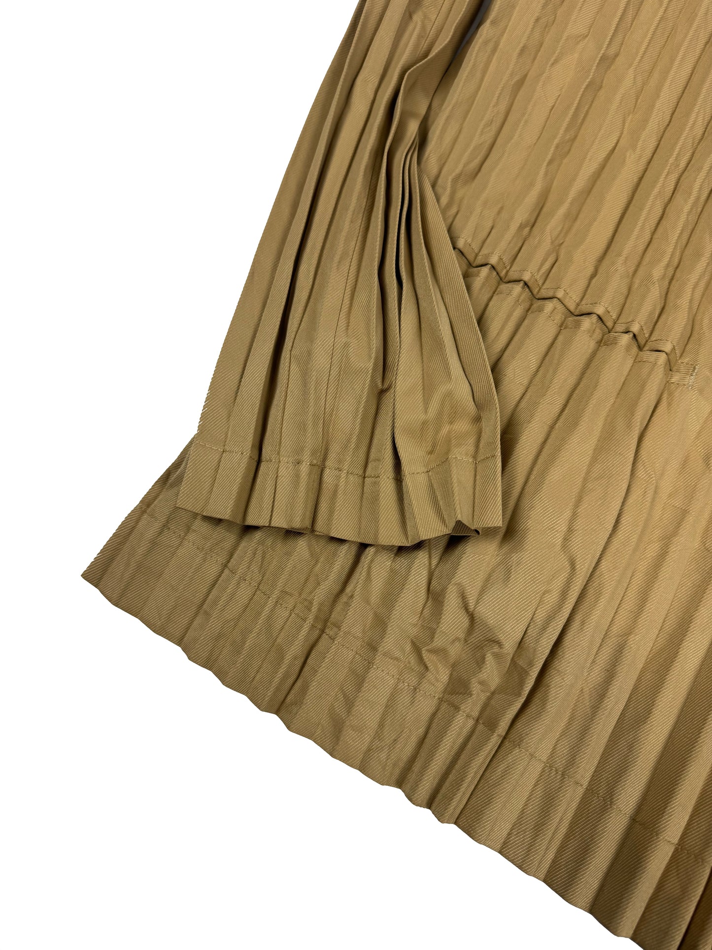 Beige Pleated Blazer