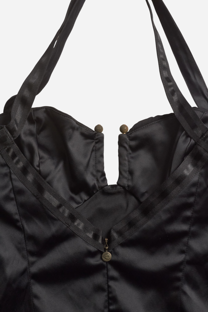 Cavalli Black Satin Top