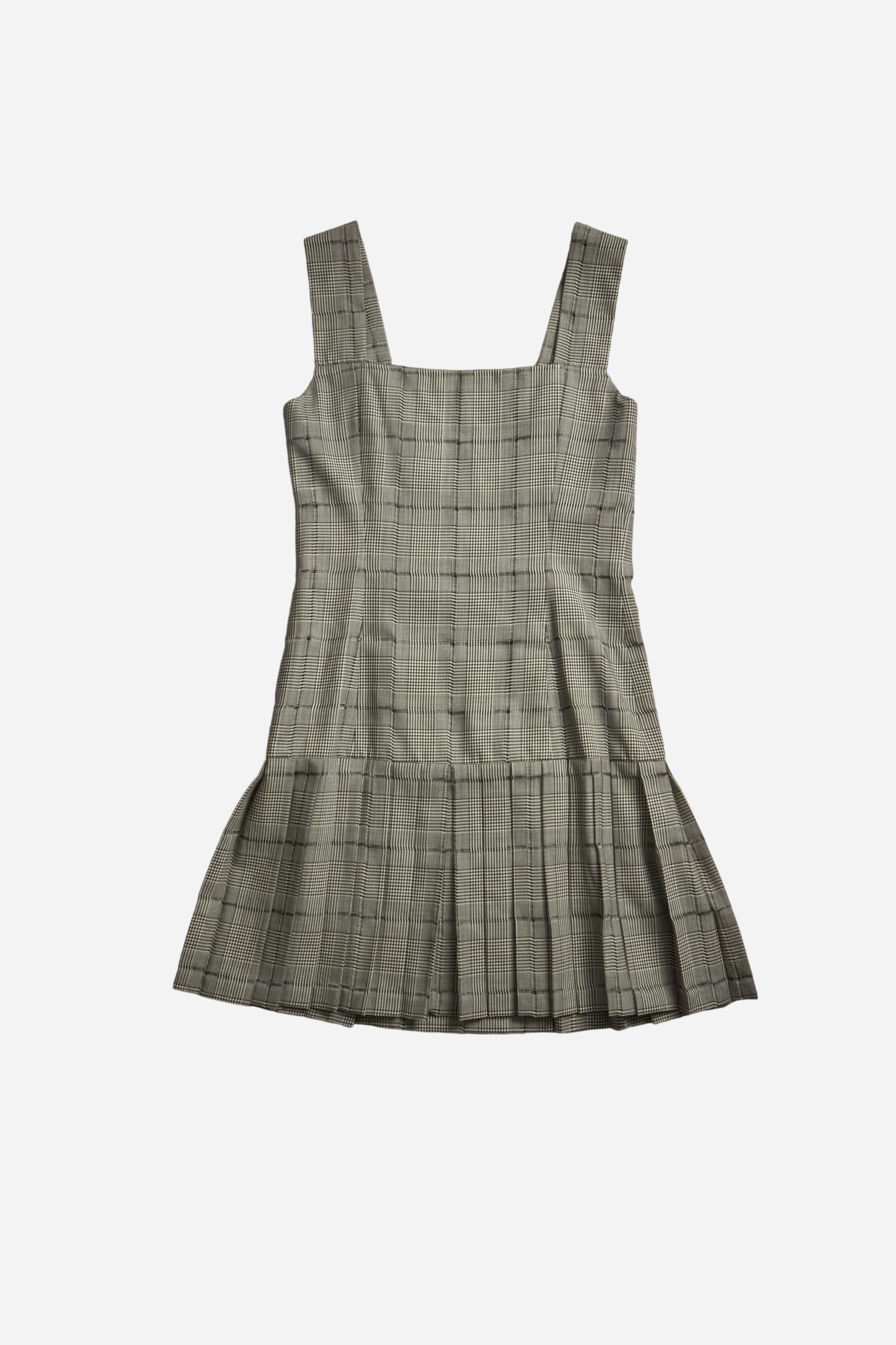 Gianni Versace S/S94 Runway Look 12 Gray Plaid Set (Worn by Naomi Campbell)
