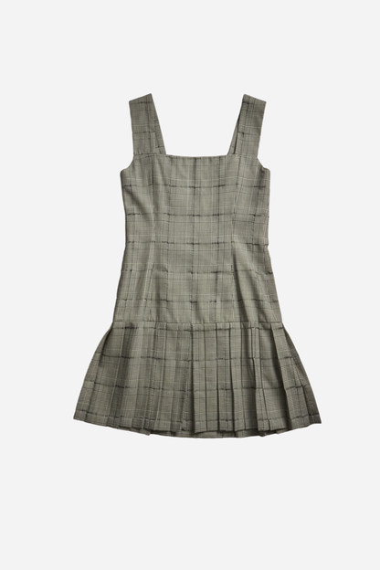 Gianni Versace S/S94 Runway Look 12 Gray Plaid Set (Worn by Naomi Campbell)