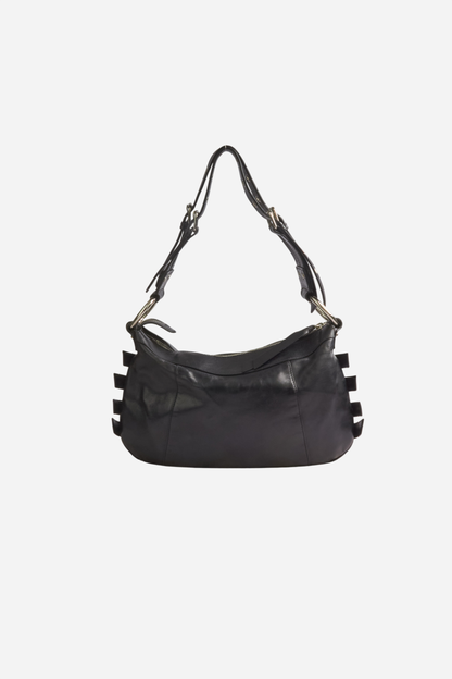 Dolce & Gabbana 2003 Black Leather Corset Bag
