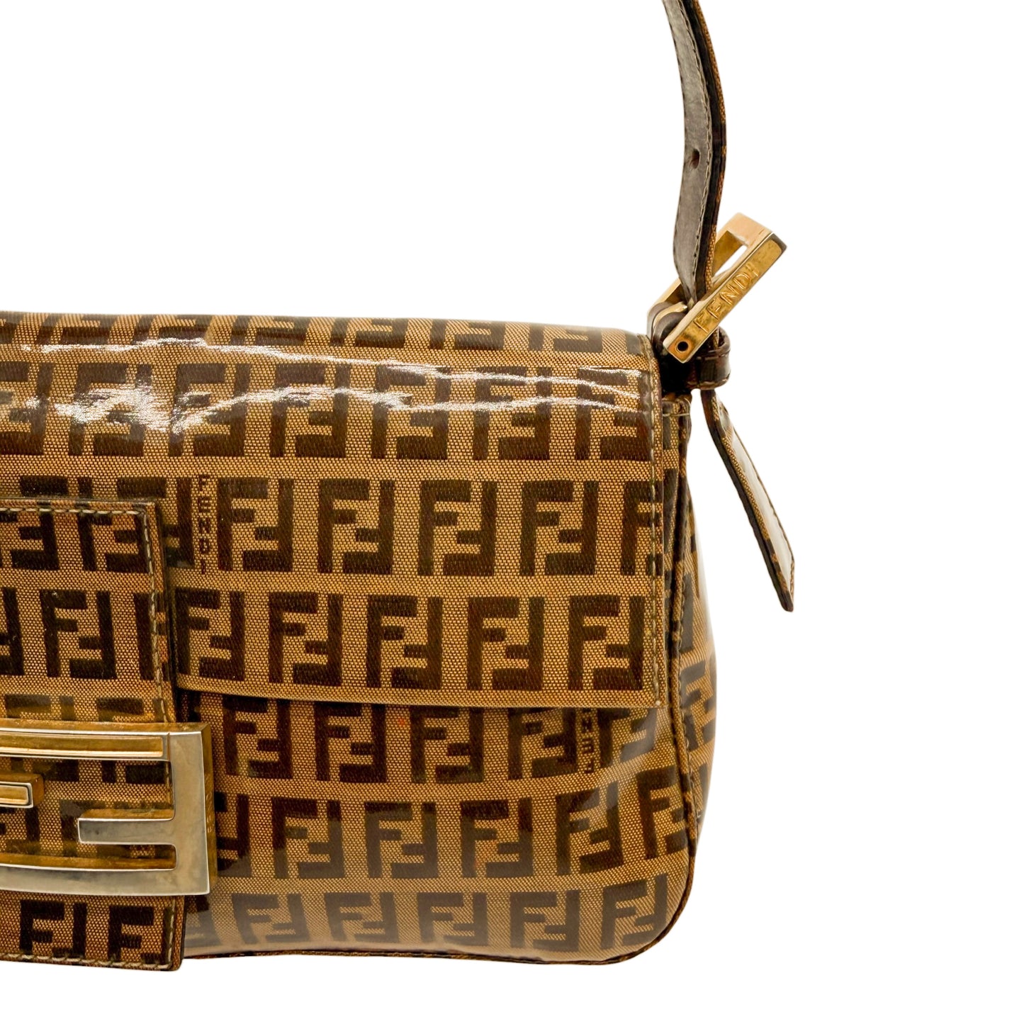 Fendi 90s PVC Zucca Baguette Shoulderbag