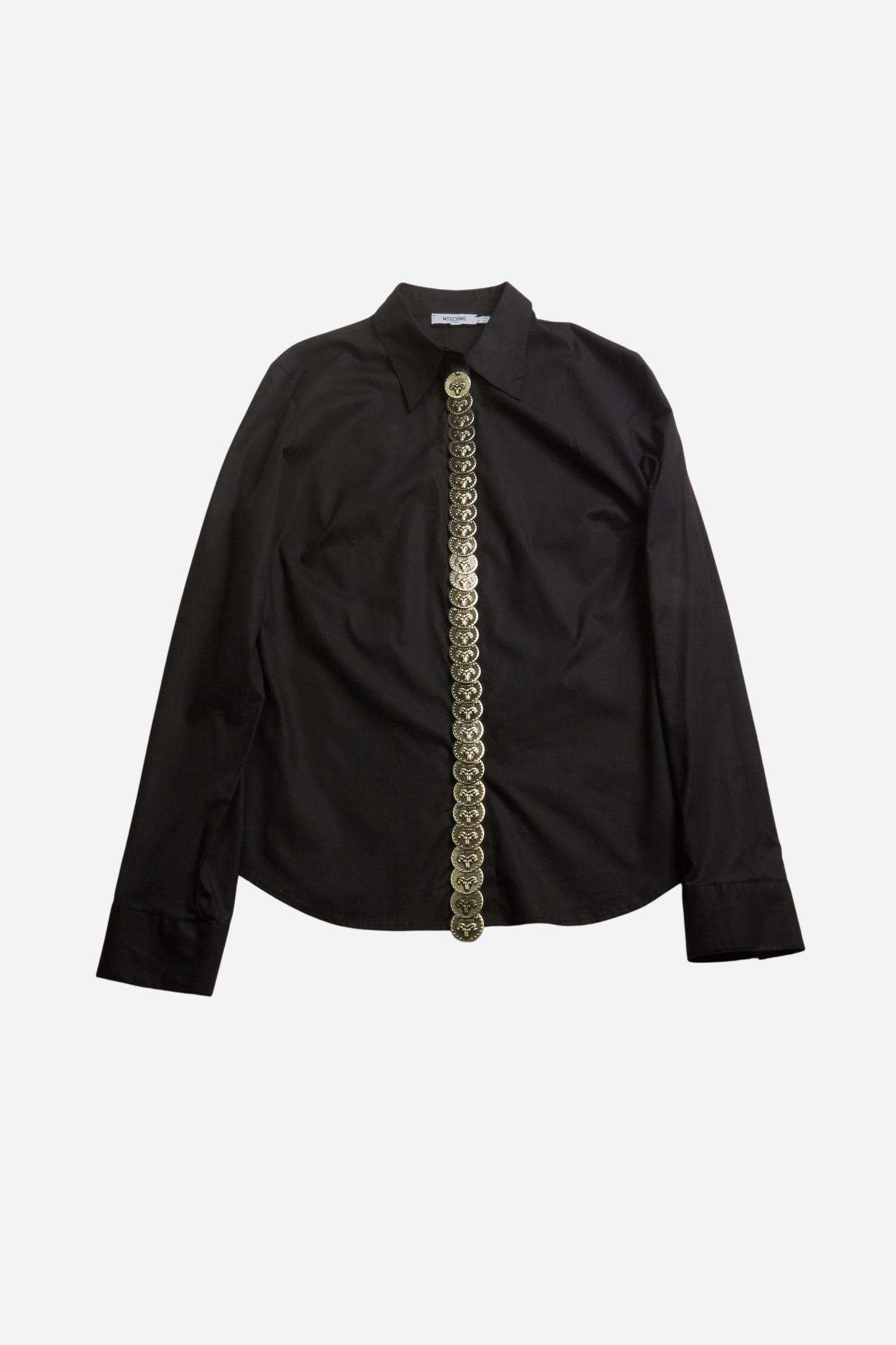 Moschino Black Goat Coins Shirt