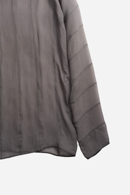 Prada Grey Sheer Top