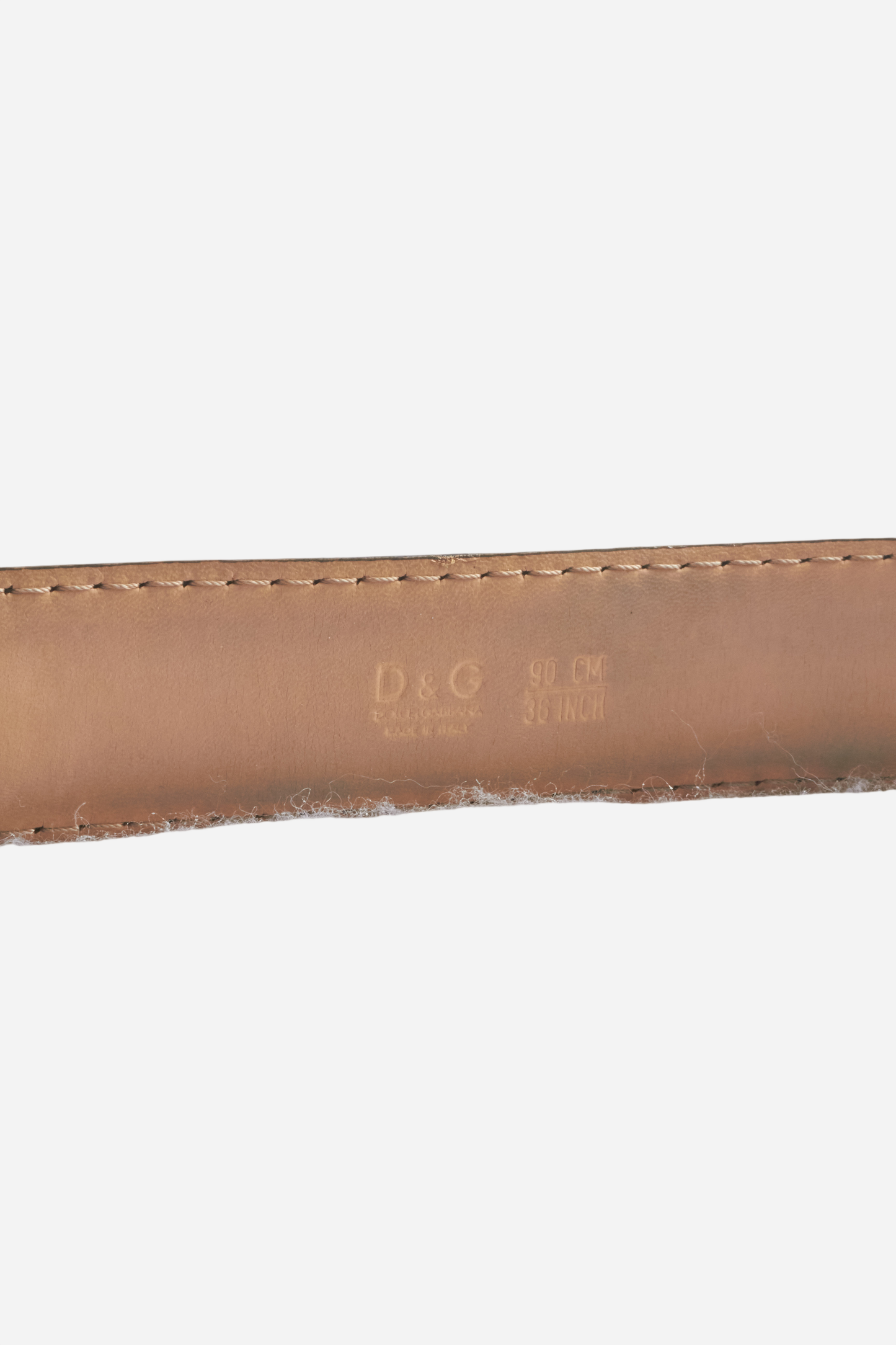 Dolce & Gabbana Brown Leather Belt