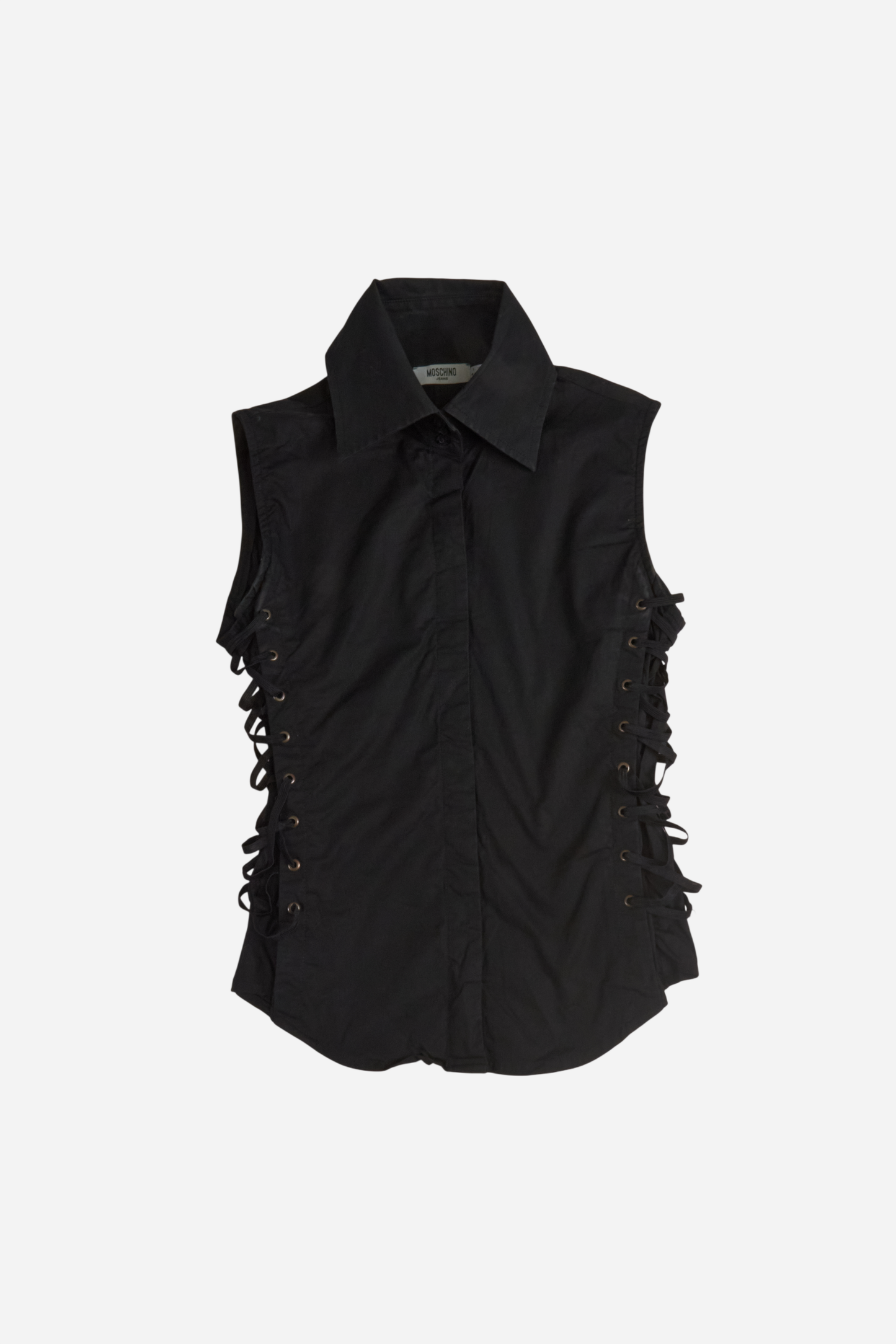 Moschino Black Sleeveless Blouse