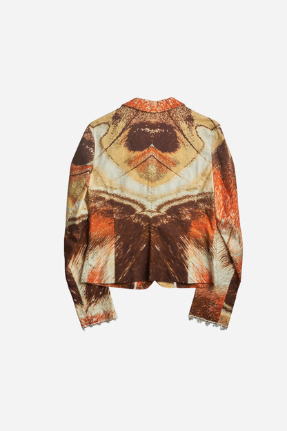 Roberto Cavalli Orange Abstract Print Three-Piece Set