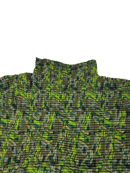 Woodland Camo Pleated Top