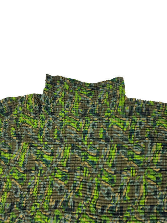 Woodland Camo Pleated Top