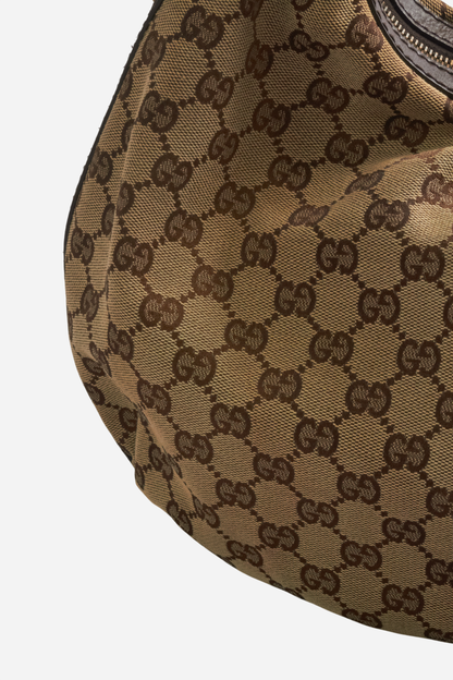 Gucci Beige Monogram Hobo Bag