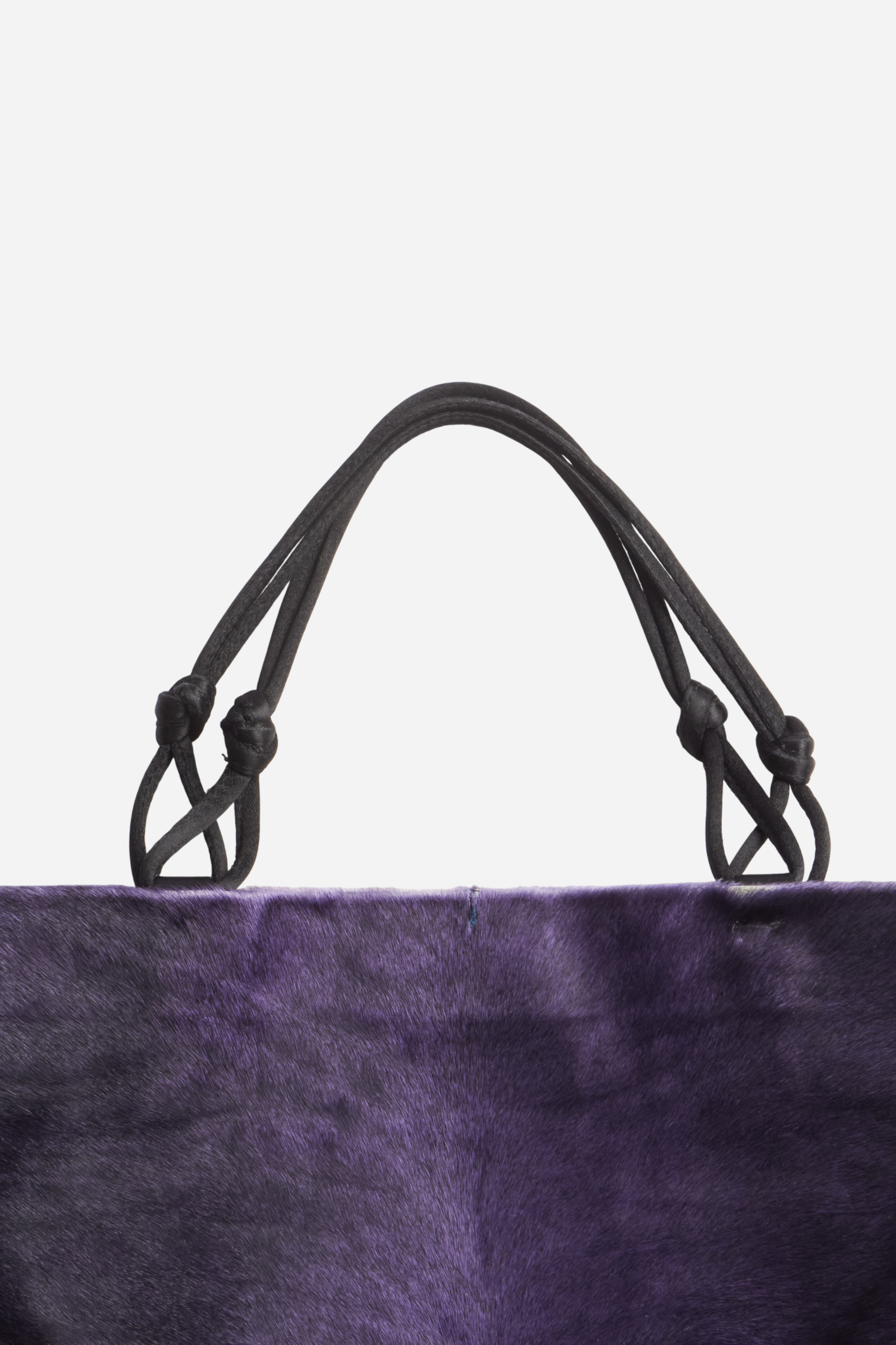 Prada Purple Black Pony Hair Bag