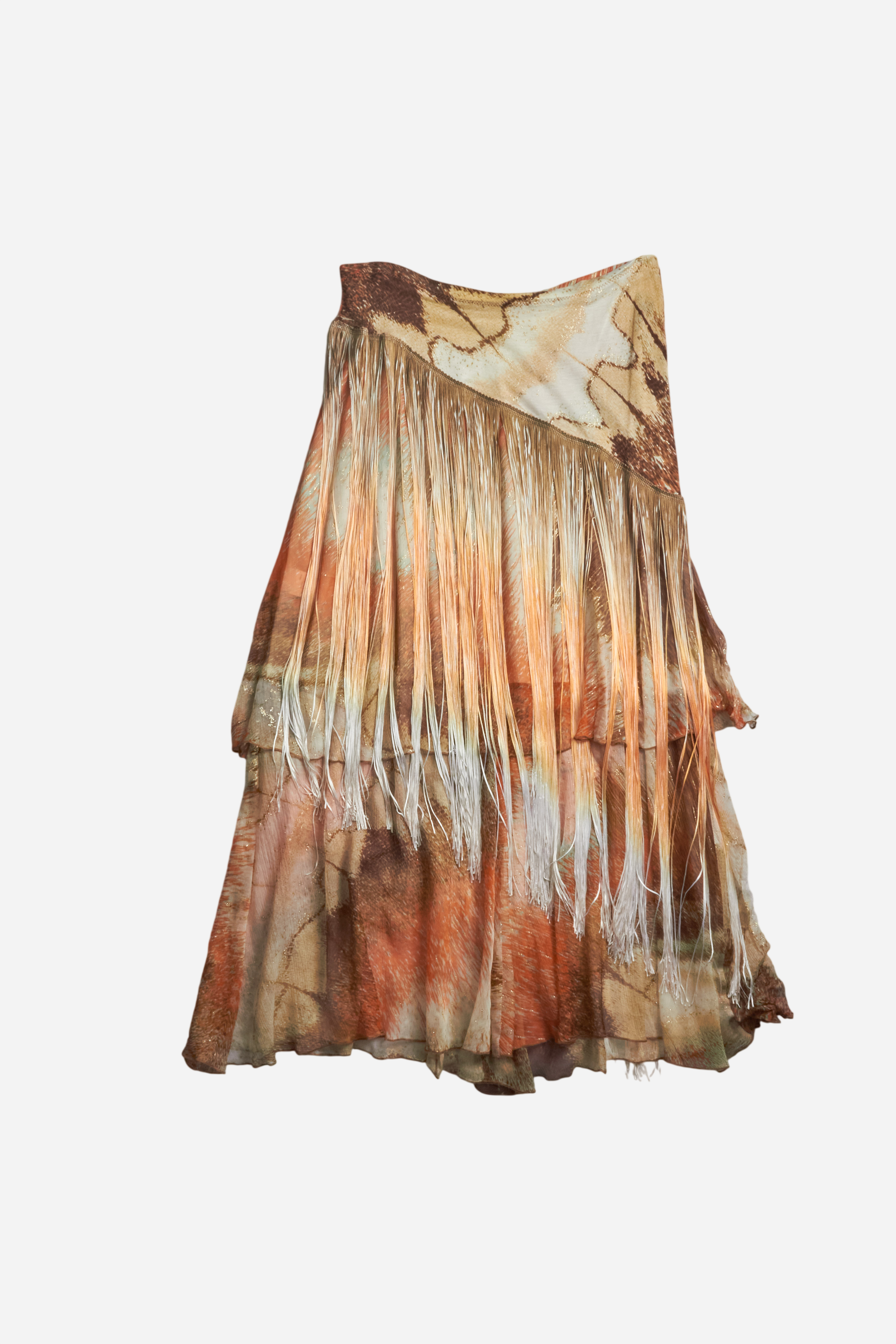 Roberto Cavalli Orange Abstract Print Three-Piece Set