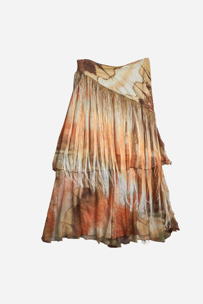 Roberto Cavalli Orange Abstract Print Three-Piece Set