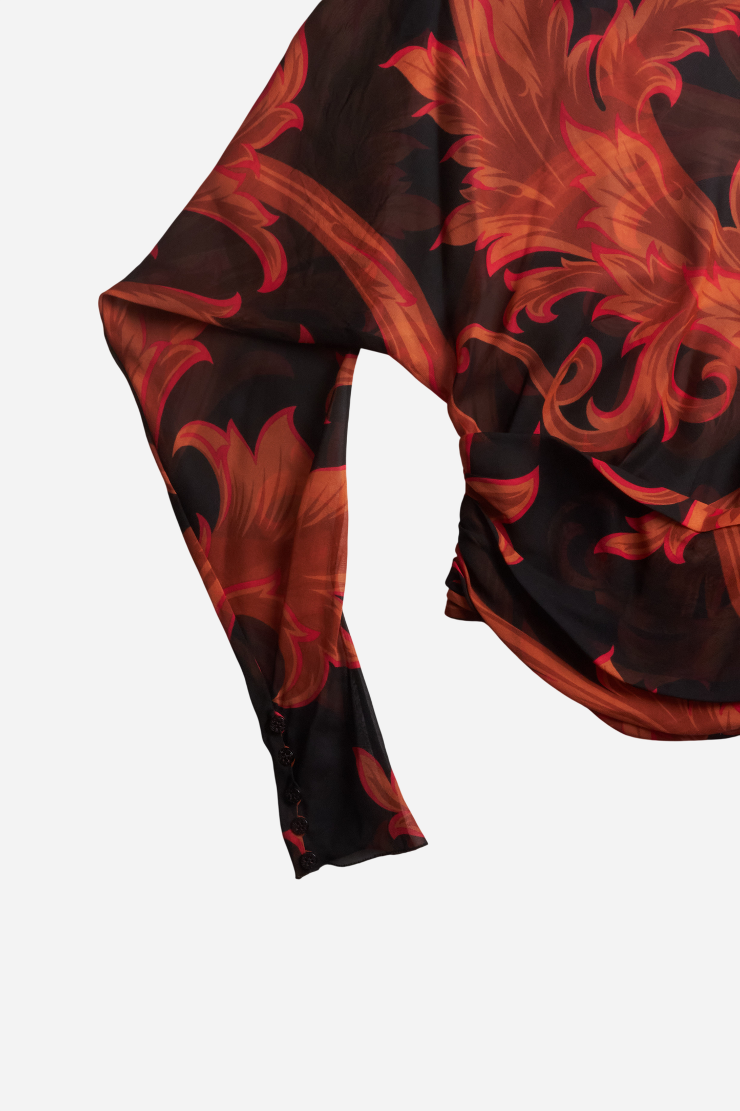 Gianni Versace Silk Baroque Top