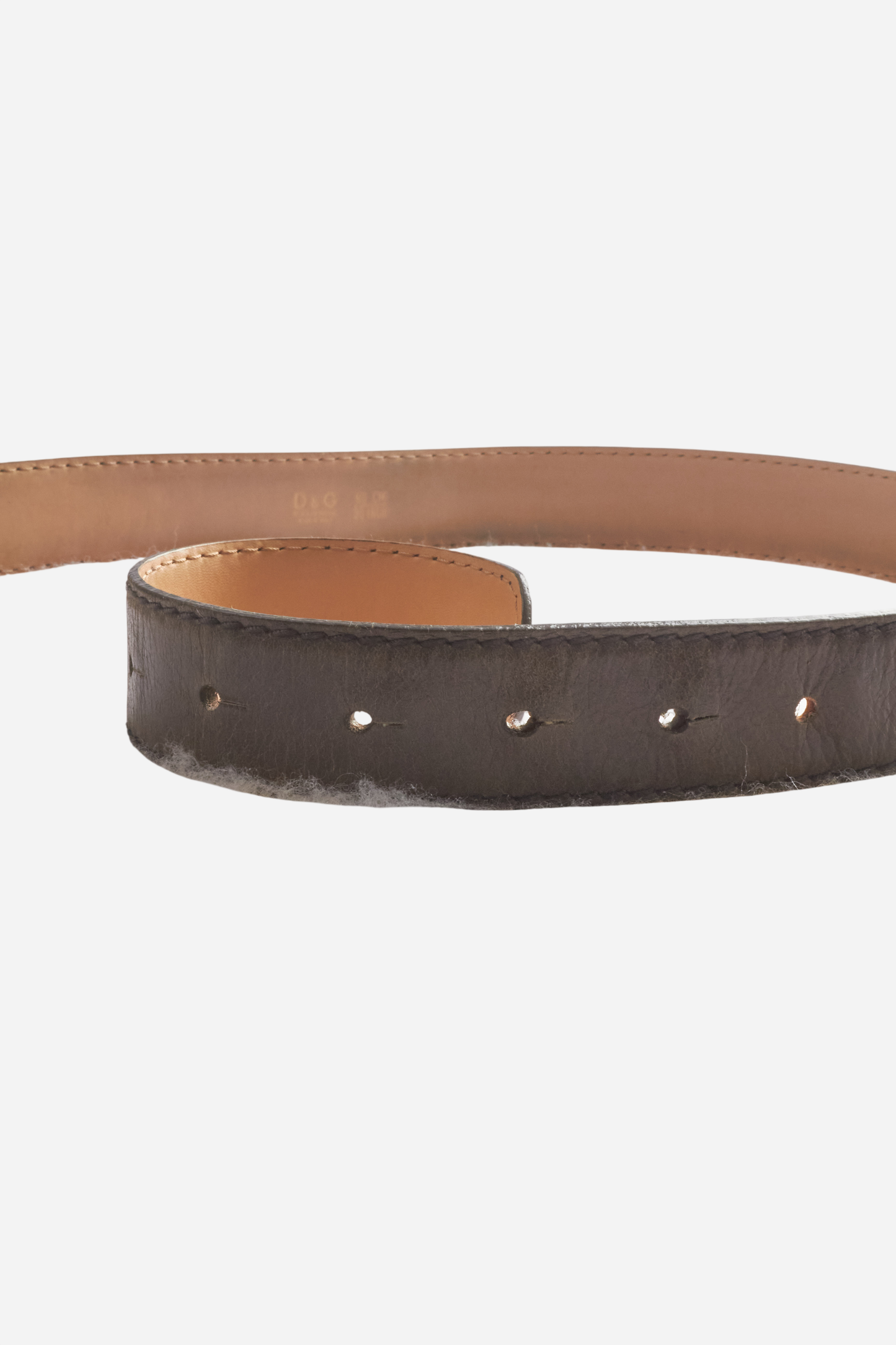 Dolce & Gabbana Brown Leather Belt