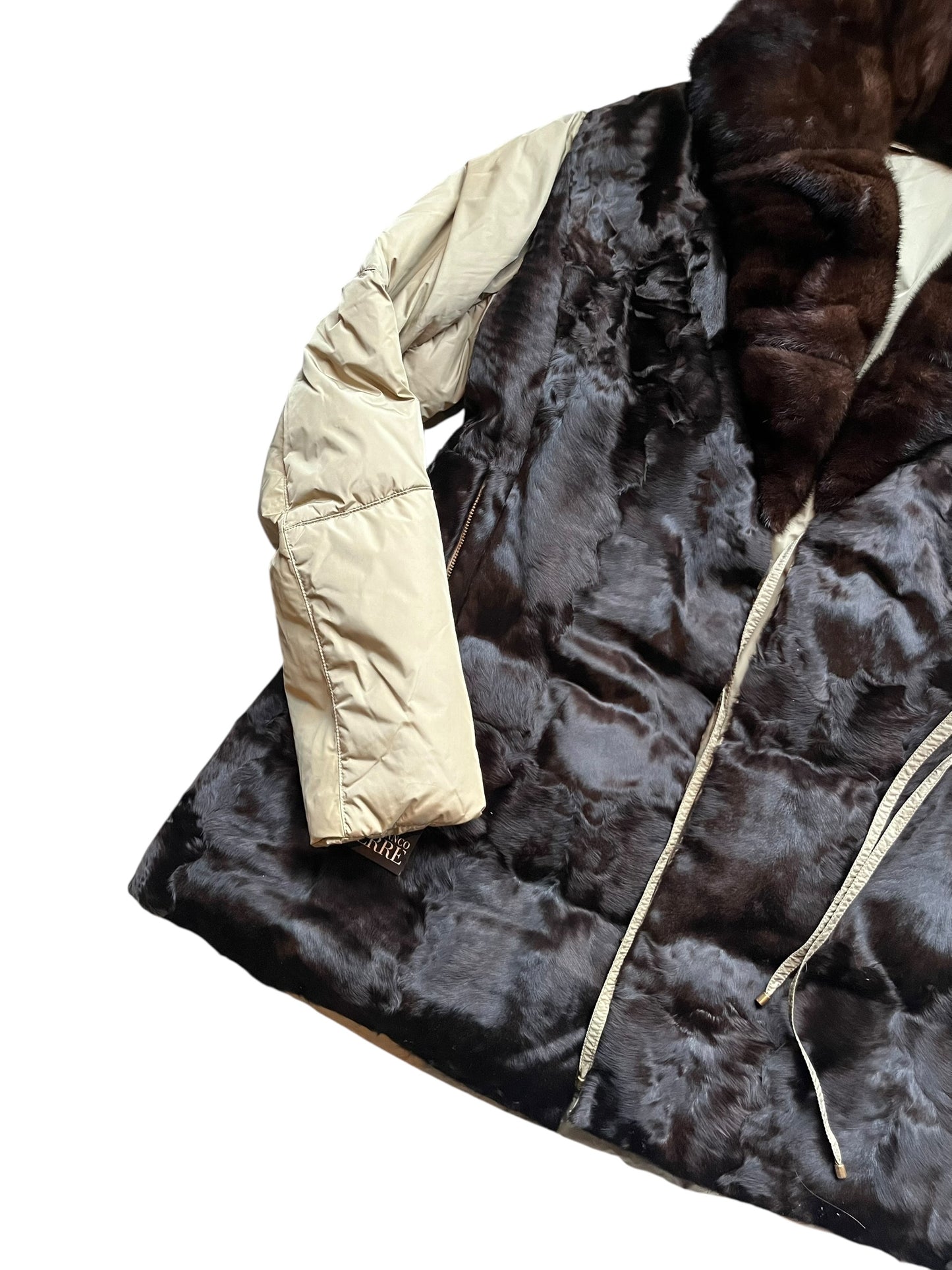 Gianfranco Ferre ponyhair hybrid jacket