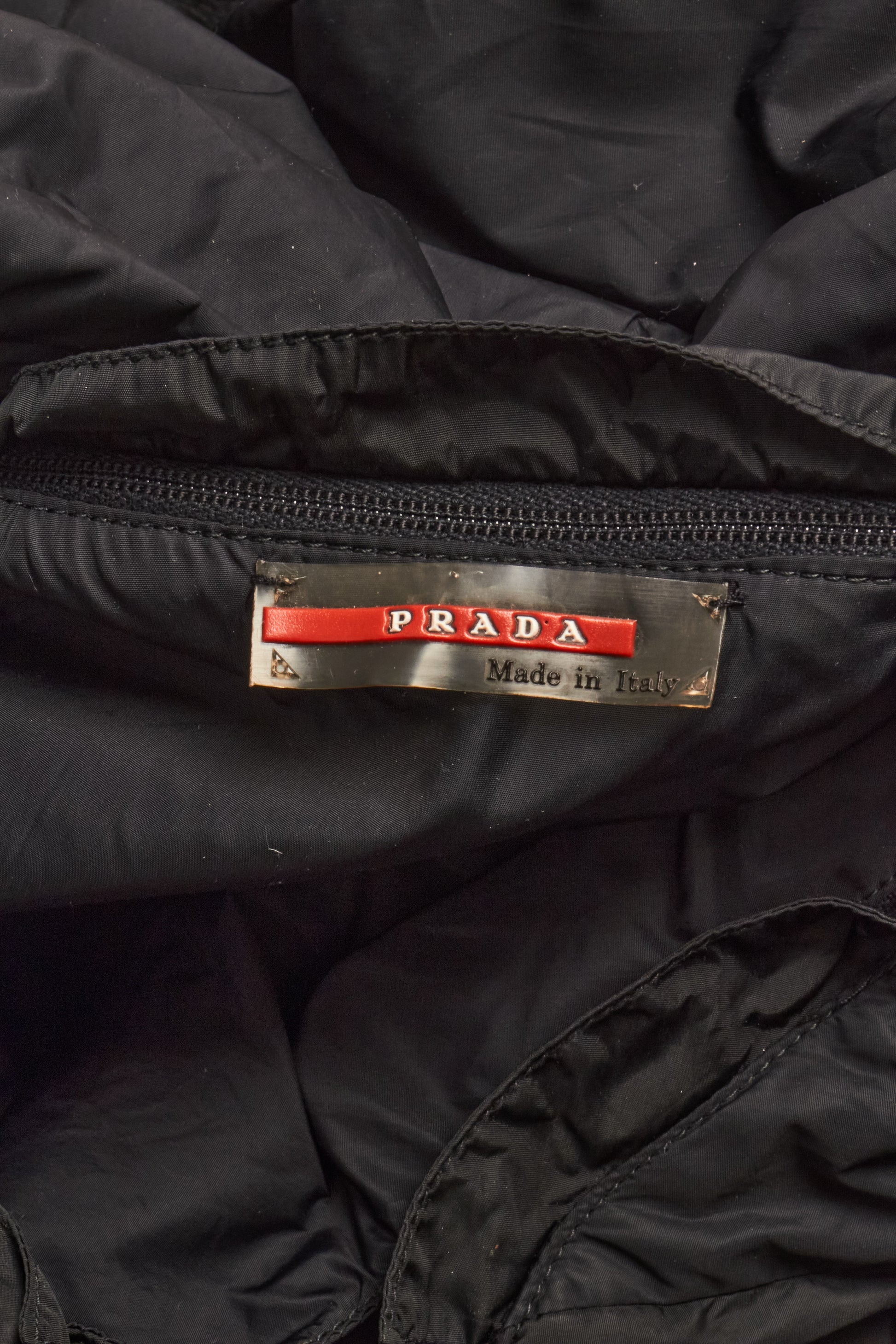 Prada Red Tab Black Dress Jacket