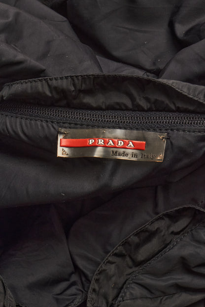 Prada Red Tab Black Dress Jacket