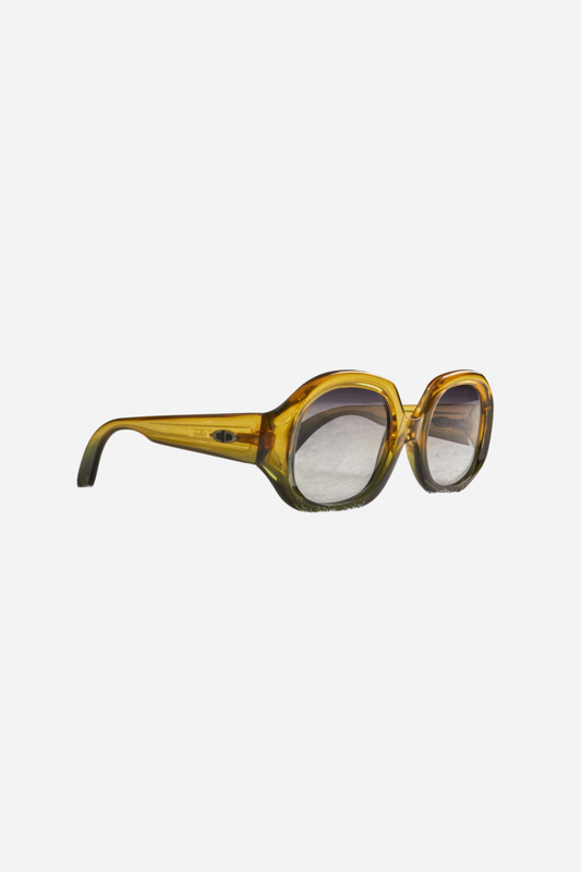 Christian Dior 70s Yellow/Green Sunglasses