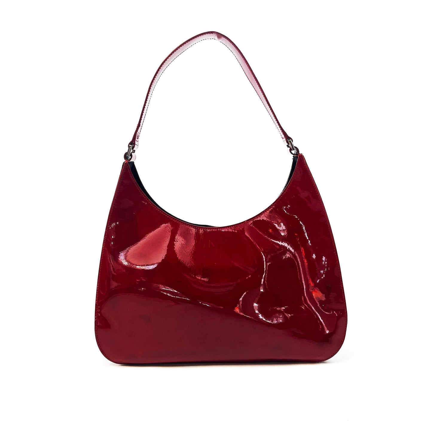 Gucci laqué red shoulder bag