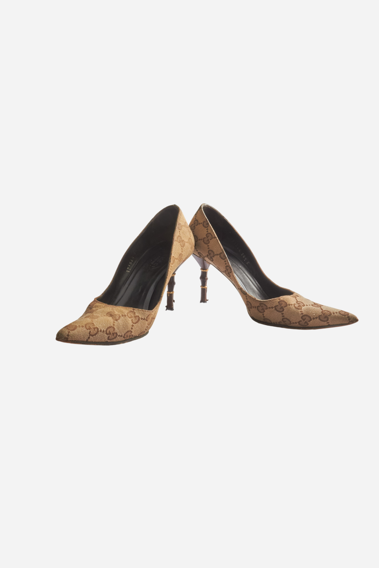 Gucci Beige Monogram Heels
