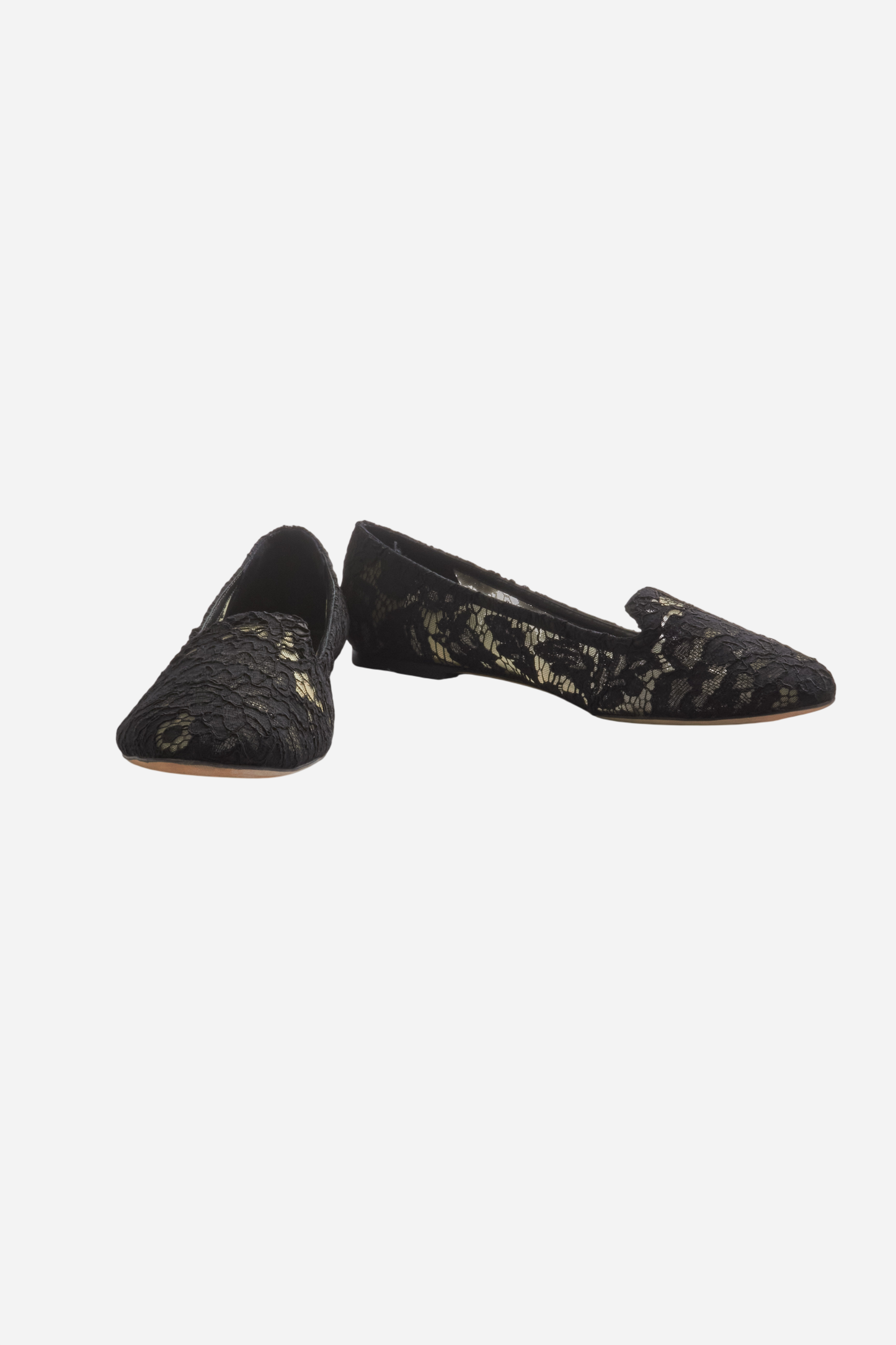 Dolce &amp; Gabbana Black Lace Ballerinas