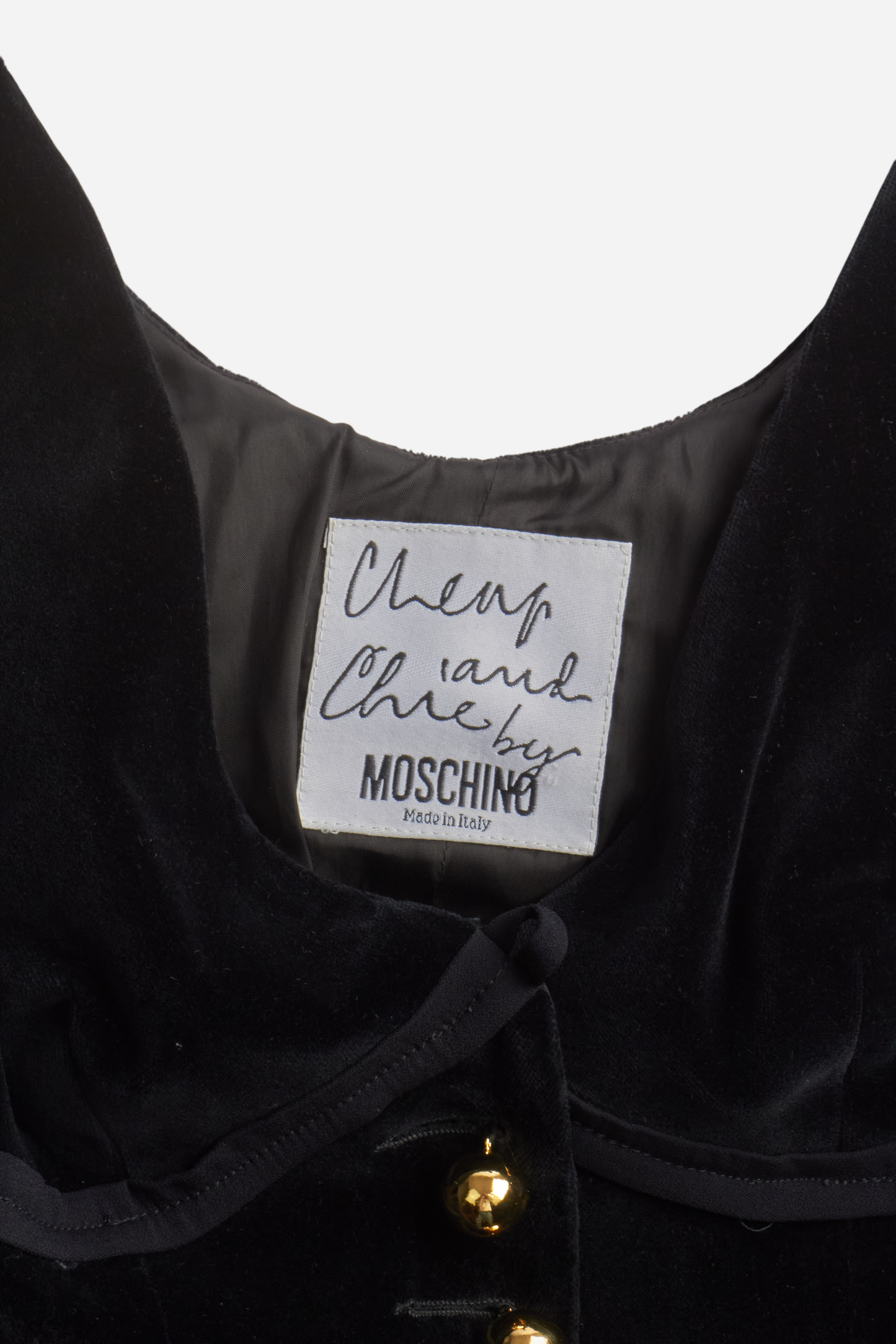 Moschino 90s Velvet Corset