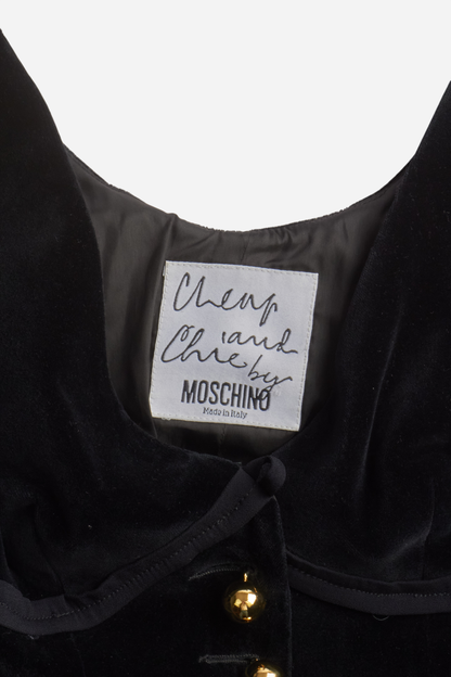 Moschino 90s Velvet Corset