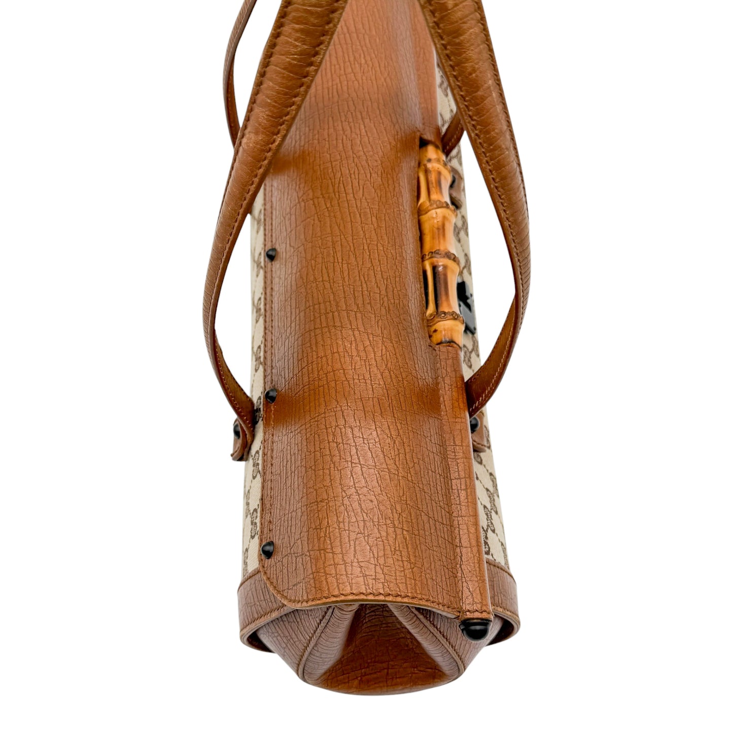 Gucci Monogram Bamboo Bullet Bag