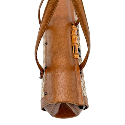 Gucci Monogram Bamboo Bullet Bag