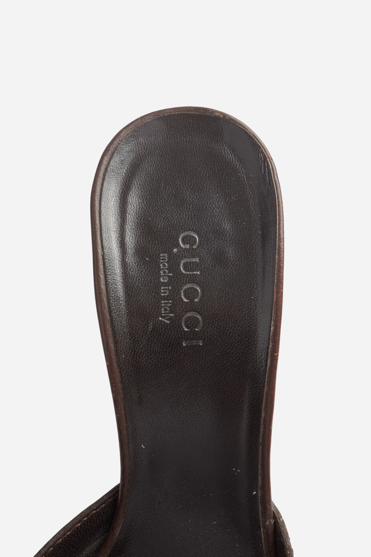 Gucci Beige Monogram Abbey Heels