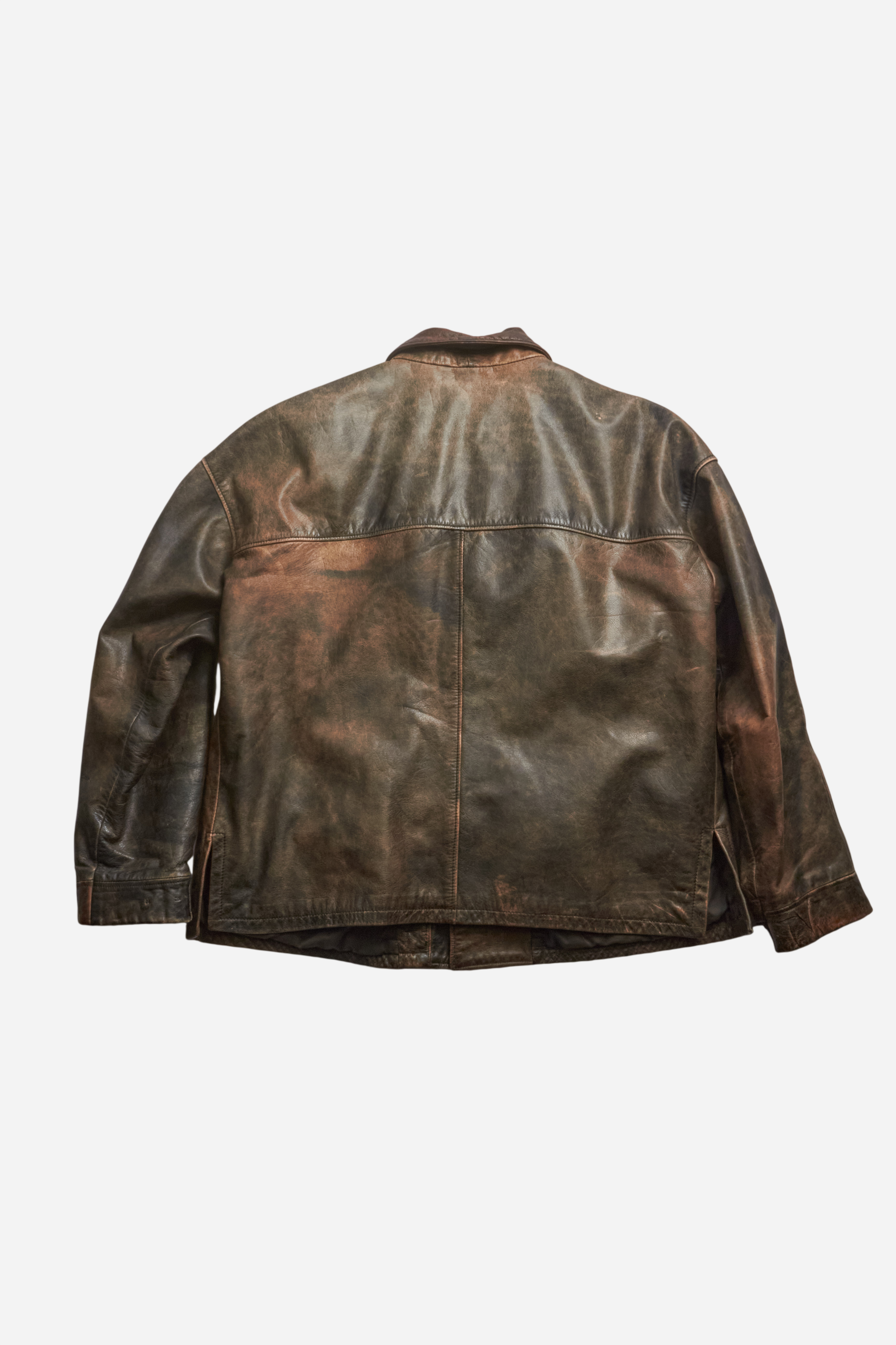 Romeo Gigli Brown LeatherJacket