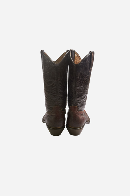 Cavalli Lizard Leather Cowboy Boots