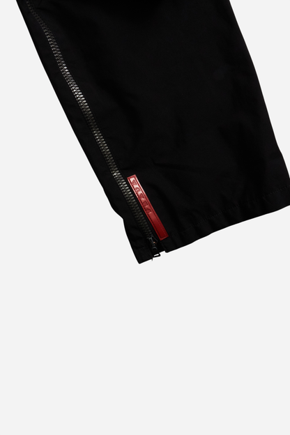 Prada Red Tab Black Gore-Tex Pants