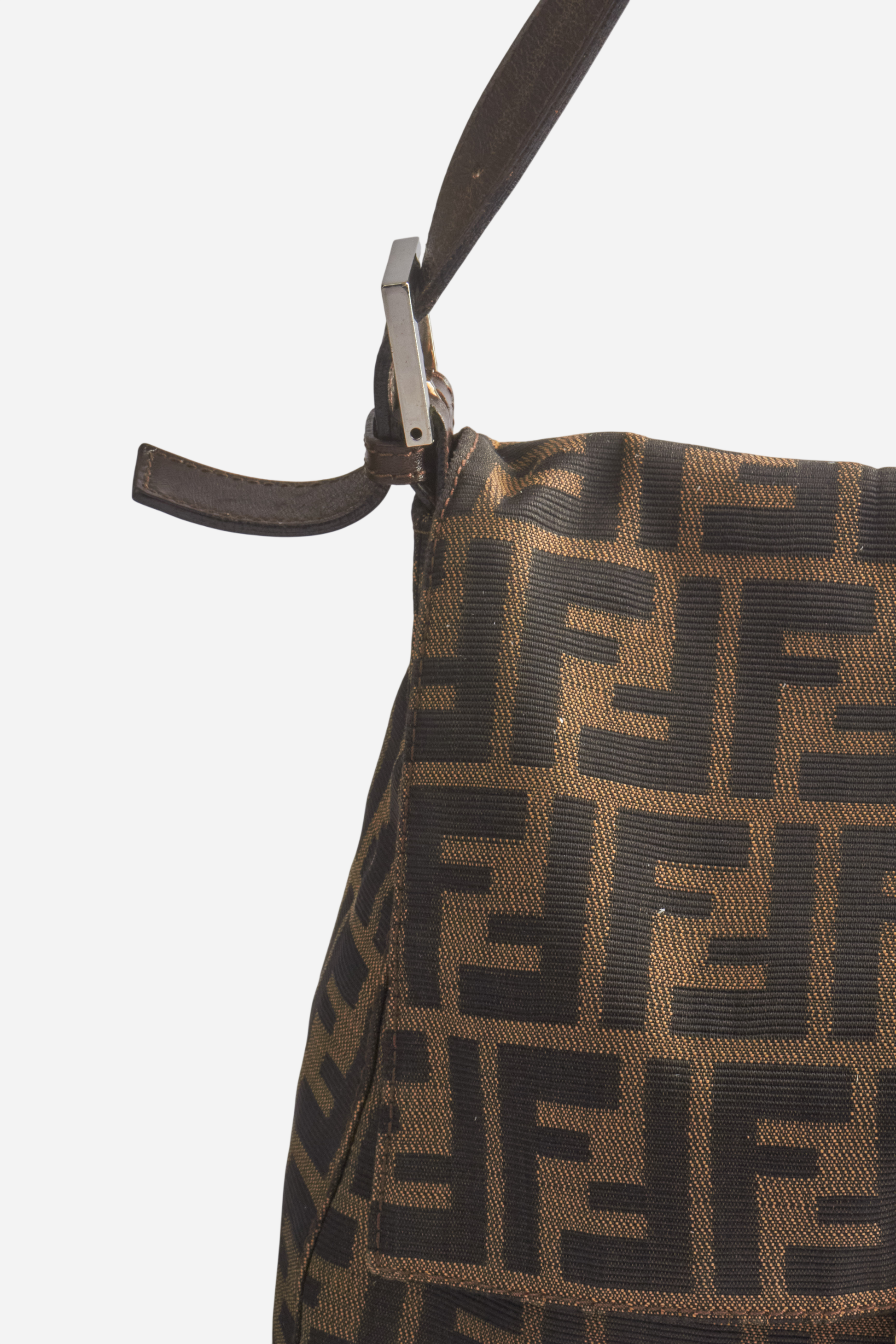 Fendi Brown Monogram Big Mamma Baguette Bag