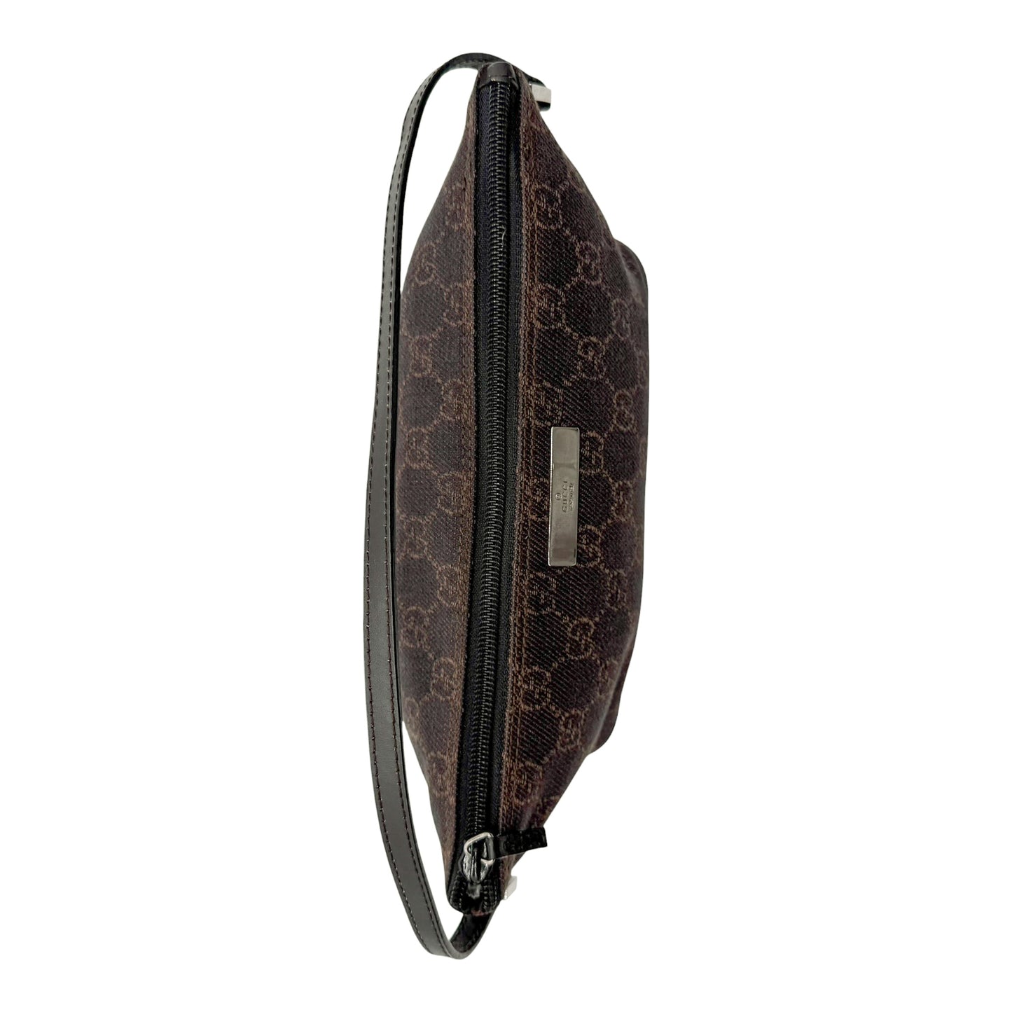 Gucci Brown Monogram Boat Pochette Bag