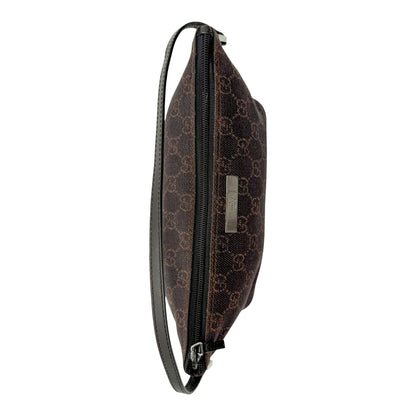 Gucci Brown Monogram Boat Pochette Bag