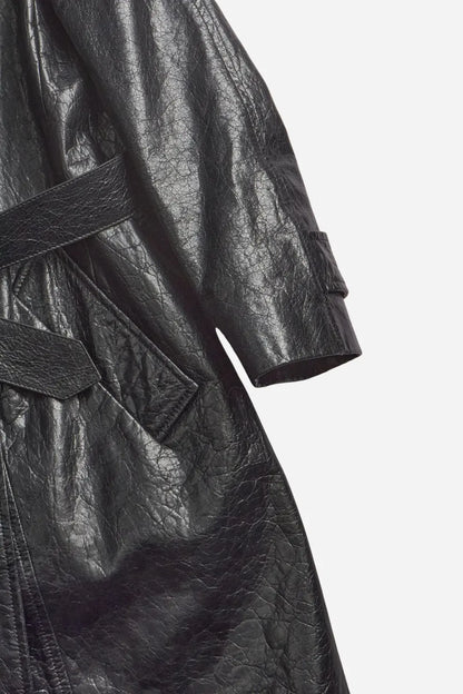 Miu Miu Black Leather Coat