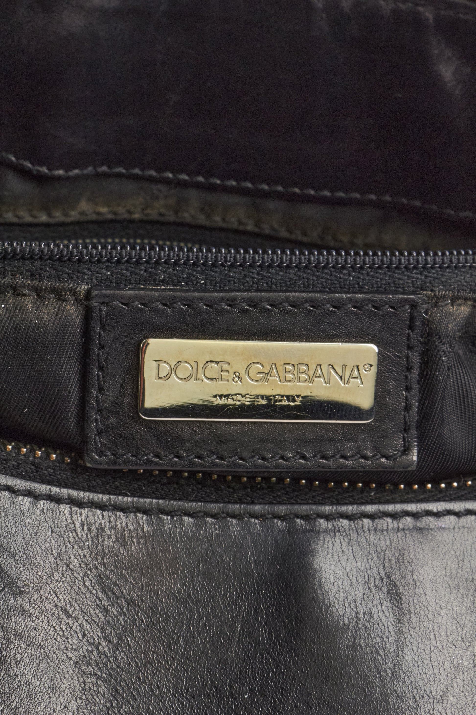 Dolce & Gabbana 2003 Black Leather Corset Bag
