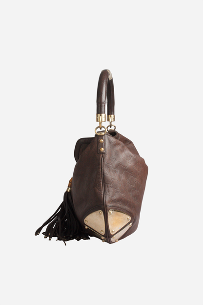 Gucci Brown Indy Leather Bag