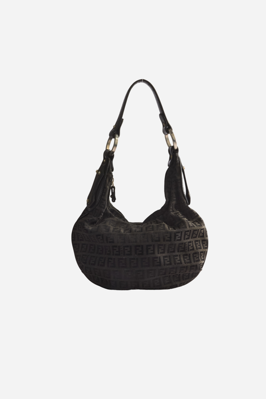 Fendi Brown Monogram Zucchino Bag