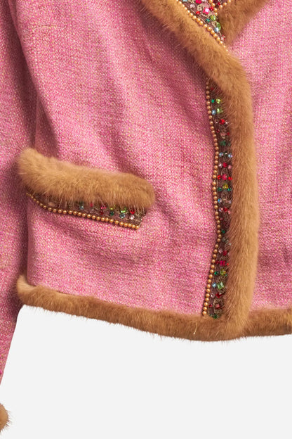 Blumarine Pink Fur Set